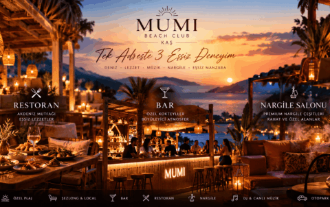 Kaş nargile cafe arayanlar için Mumi Nargile Lounge; deniz manzarası, rahat oturma alanları ve ayrı lounge konseptiyle Kaş merkezde.